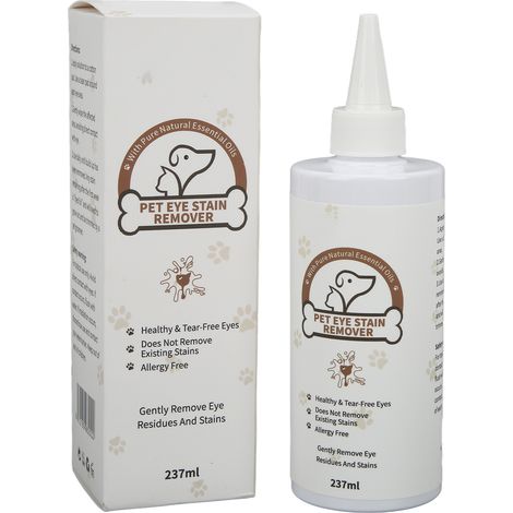 Gouttes Oculaires pour Chats et Chiens - Nettoyant Anti-Larmes et Sécrétions Oculaires - 237ml (1/5)