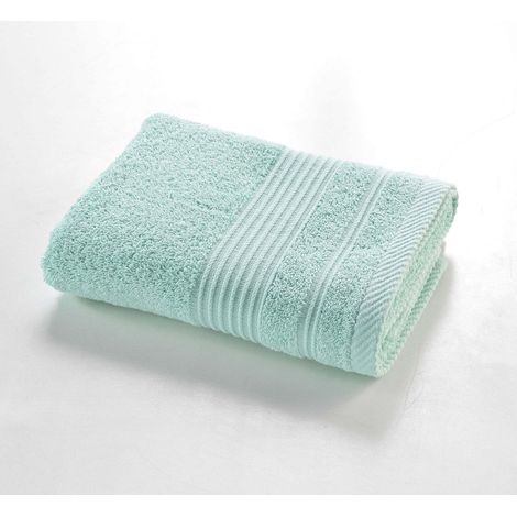Serviette de toilette 50 x 90 cm eponge unie tendresse Celadon
