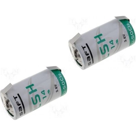 Saft 2 pezzi batteria litio LSH14 CNR Li-SOCl2 3,6V mezzatorcia C allarme GPS