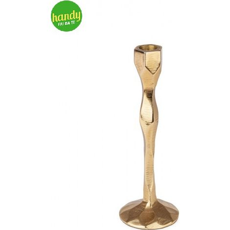 Portacandela Stylish Bizzotto 1 posto oro h 22 cm