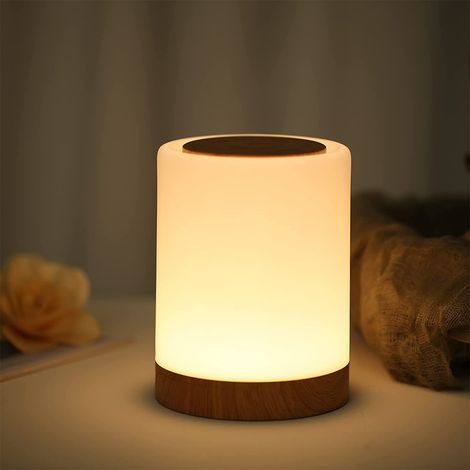 Veilleuse tactile RGB créative sans marque modèle universel lumière d’ambiance avec minuterie et accroche extérieure pour chambre (1/4)