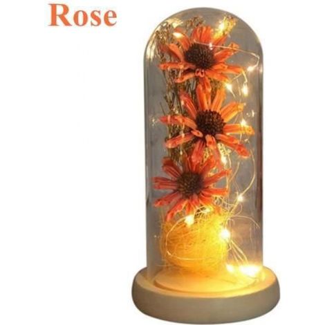 Fleurs Eternelles - - Tournesol - LED - Verre - Décoratif (1/4)
