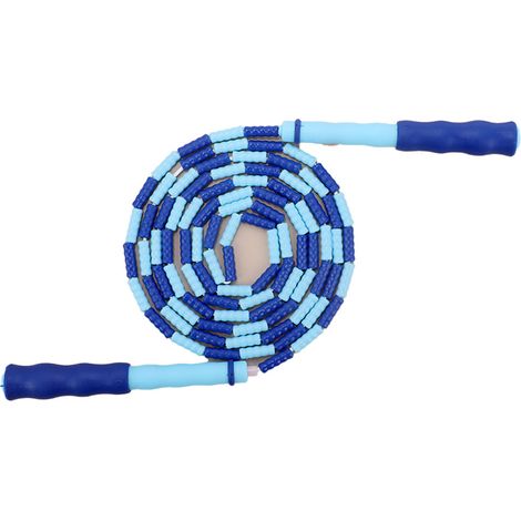 Corde À Sauter Perles - PVC Poids Léger - Poignées En Bambou - Ajustable - Pour Adultes Et Enfants - 1 Pièce (1/5)