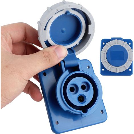 Prise de quai étanche IP67 16A 220‑250V pour bateau, camping-car et caravane (1/5)