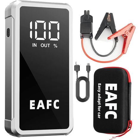 Avviatore di emergenza per auto, corrente di picco 4000A, power bank portatile, 4000A con borsa (1/2)