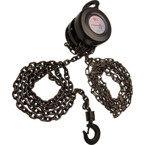 BGS Tirador cadena botellas Altura elevación 2,5 m 1 t - 3483 (1/2)