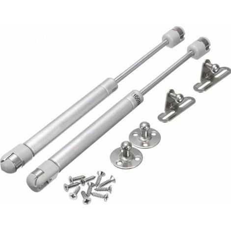 2PCS vérins à gaz 100N verin meuble hydraulique ressort amortisseurs à gaz d'origine porte armoire de cuisine Bras pneumatique pour levage de porte armoire meuble cuisine amortisseur charniè (1/2)