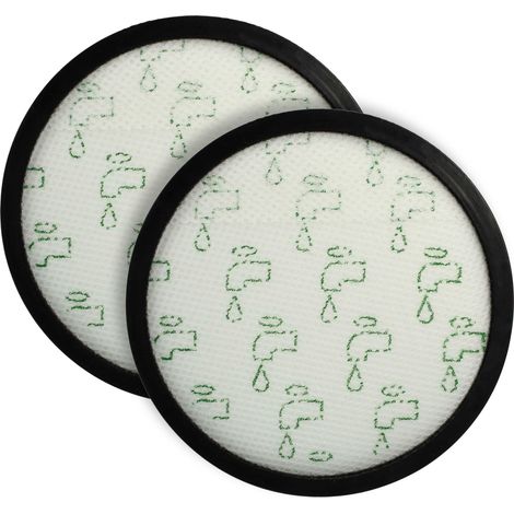 vhbw 2x filtro compatibile con Rowenta Green Force Max RO3125EA, Power XXL, RO3142EA, RO3153EA aspirapolvere - Filtro aria di scarico, nero / bianco