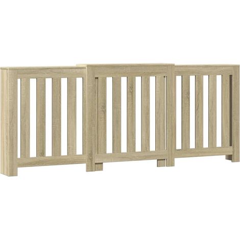 Copritirtermos moderno mensola decorativa 205 x 21,5 x 83,5 cm in legno multistrato rovere sonoma 020049845