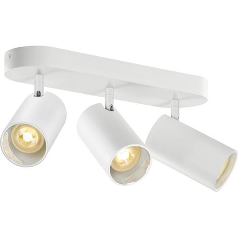 Applique et plafonnier ASTO TUBE cylindrique GU10 3x max. 10W blanc - SLV - 1006428 (1/4)