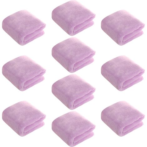 Lot de 10 Serviettes en microfibre,Séchage rapide,Douce,Salon de coiffure (1/5)