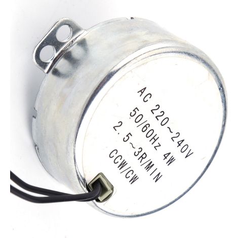 Stück 220-240 V Wechselstrom-Synchronmotor, Getriebemotor, 4 W, im Uhrzeigersinn/gegen den Uhrzeigersinn drehend (2,5-3 U/min) (1/5)
