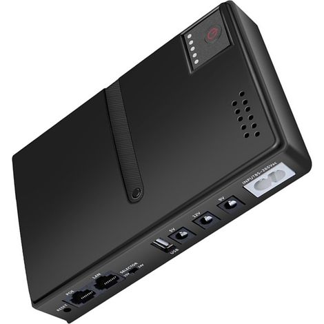Alimentation sans interruption 15V 24V POE 5V 9V 12V, sortie USB 18W, batterie de secours DC UPS pour caméra, routeur, Modem optique, prise US (1/5)