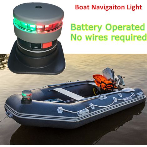Bootsnavigationslichter, rote und grüne LED-Bugnavigationslichter, Schiffsnavigationslichter, Hecklichter, IP67 wasserdicht (1/5)