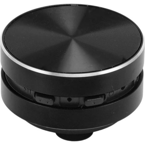 Mini altoparlante Bluetooth portatile con ventosa, suono stereo con bassi potenti, conduzione ossea, lettore musicale creativo per bagno e uso esterno, colore: nero (1/4)