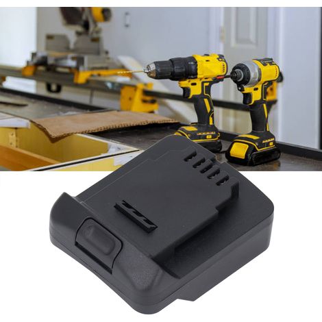 Adaptateur de batterie pour batteries au lithium PARKSIDE X20V TEAM permettant de convertir les batteries au lithium DeWalt 18V DCB180 DCB182 DCB184 18V pour une utilisation avec des outils. (1/5)