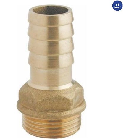 Raccordo dritto portagomma in ottone per pompa 25 X 1" rinaldi e pettinaroli