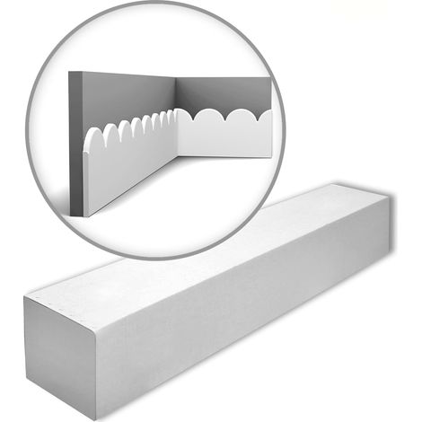 Orac Decor S425-box SCALLOP 1 caja 9 paneles Moldura para pared Friso estilo Art déco  18 m (1/5)