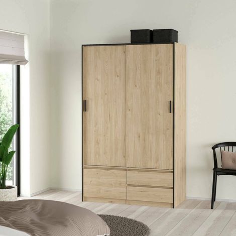 Dmora - Großer Mehrzweckschrank Melina, Multifunktionale Möbel, Schuhschrank, Besenschrank, 121x60 h200 cm, Eiche (1/5)