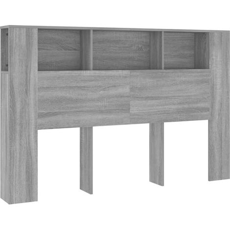 Maison Exclusive - Mueble cabecero gris Sonoma 160x18,5x104,5 cm (1/5)