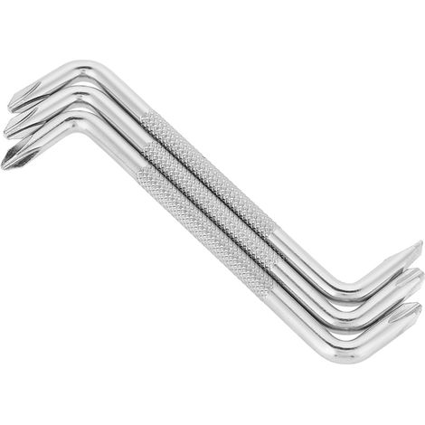 Ensemble 3 Tournevis Déportés en Croix et Plat, Outils à Main pour Bricolage et Réparation (1/5)