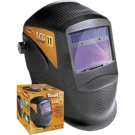 GYS – Masque de protection soudeur LCD 40755 – Teinte foncée 11 – Temps de réaction 0,0005 sec – Champs de vision 100x49 mm