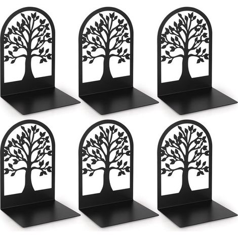 Set de 6 serre‑livres noirs – Robustes – Bureau et maison – Organisation et décoration (1/5)