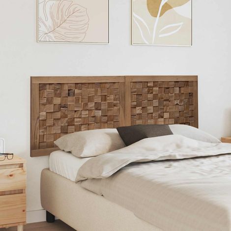 Cabecero de Cama Natural Madera de teca maciza