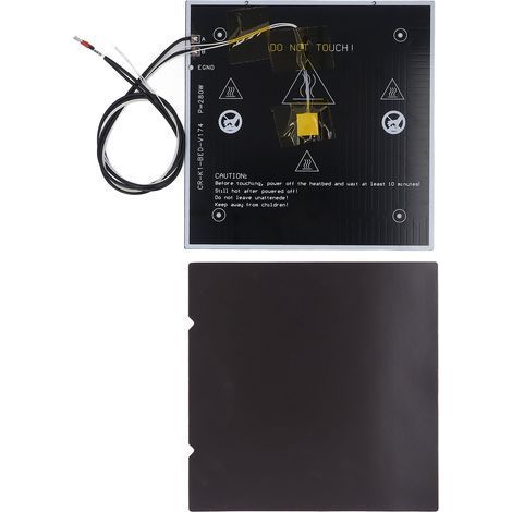 24V 280W Heizbettplattform mit Magnetfuß, Heizplatte aus Aluminiumlegierung für K1 K1C 3D-Drucker 235x235x3mm (1/5)
