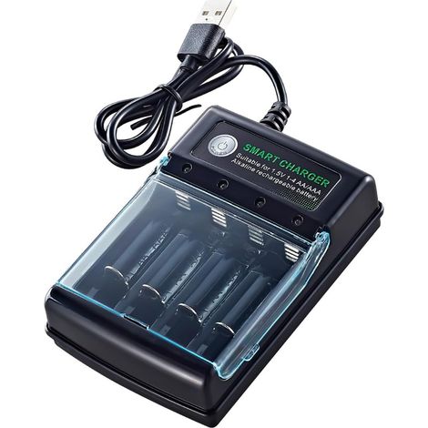 Boîte De Chargement De Piles Alcalines 1,5 V, Boîte De Chargement avec Solution Réutilisable De Recyclage Efficace (1.5V) (1/5)