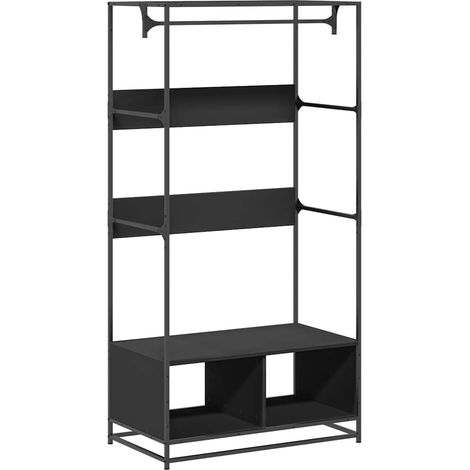 Maison Exclusive - Kleiderständer Schwarz 90x50x180 cm Holzwerkst