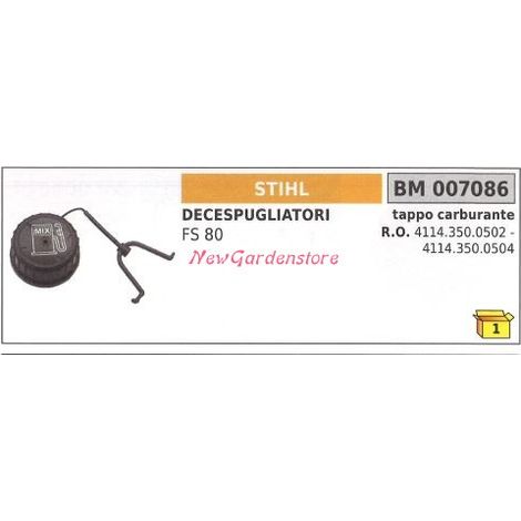 Tappo serbatoio carburante motore STIHL decespugliatore FS 80 007086