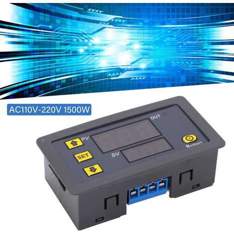 Module de relais temporisé avec temporisation marche/arrêt, cycle de temporisation, interrupteur de commande de temporisation AC110V-220V (1/5)