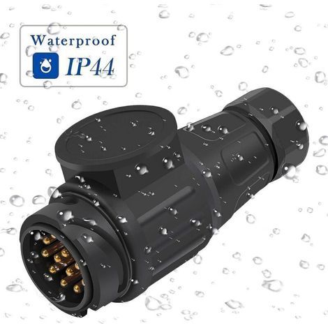 Adaptateur Prise Remorque 7 Broches vers 13 Broches Étanche 12 V pour Remorquage Automobile et Utilitaire (1/5)