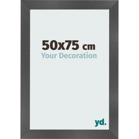 yd. - Cadre photo 50x75 - Noir Mat - MDF - Pisa (1/5)