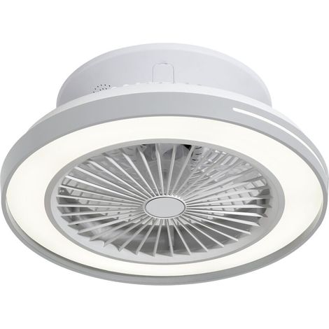 Ventilateur de plafond avec lumière LED et haut-parleurs (1/4)