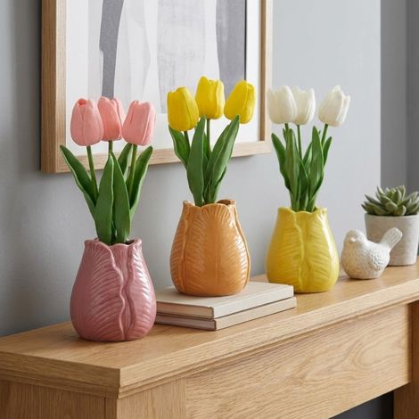 Trio Artificial Tulip In Vase Set (1/2)