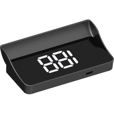 Display HUD per auto con caricabatteria per auto, tachimetro GPS universale, tachimetro digitale, per auto e moto, plug & play, proiezione sul parabrezza