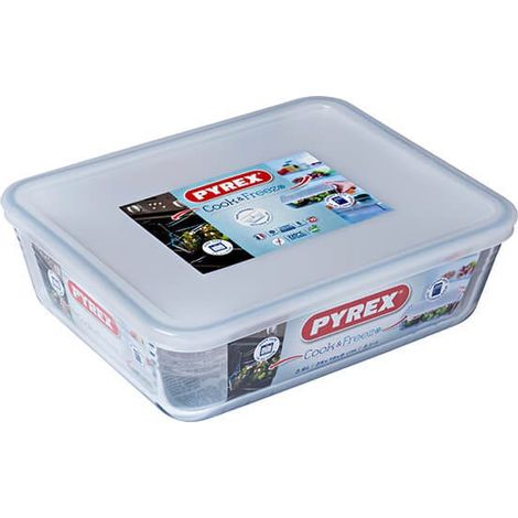 Pyrex Cook & Freeze 25cm Rectangular Dish With Lid (1/5)
