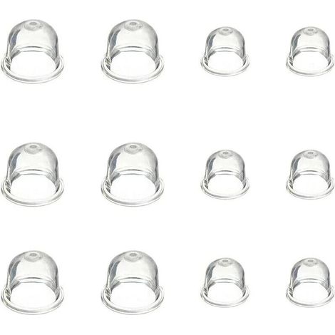 12 Pièces Carburateur Amorce Pompe Ampoule 19 mm et 22 mm Poire Pompe Amorcage Accessoires de Carburateur pour Debroussailleuse Tronçonneuse Souffleur Tondeuse (1/4)