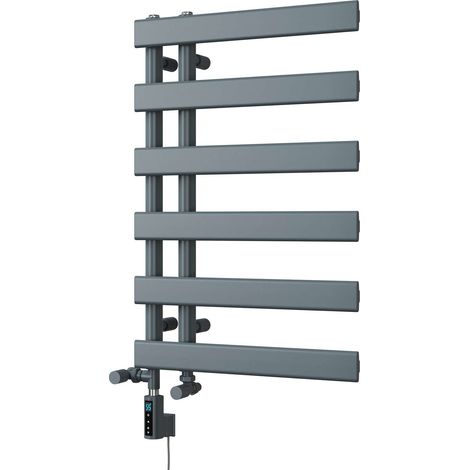 Agar - Anthracite Dual Fuel Towel Rail H748mm x W500mm Thermostatic WIFI (1/3)