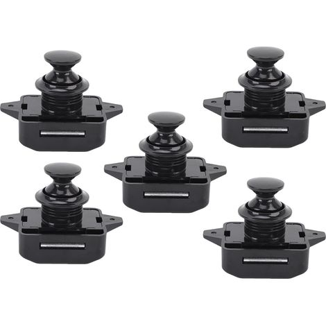 Verrou de meuble à bouton, poussoir générique, car (1/4)