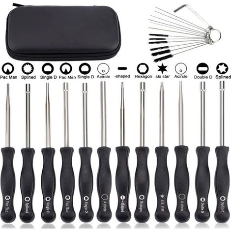 Set de 12 Outils de Réglage de Carburateur Réglage Tronçonneuse Tournevis Reglage Carburateur Tronconneuse 2 Temps Tournevis pour Poulan Husq STHIL Echo Débroussailleuse (1/4)