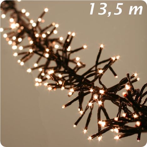 LED Clusterbeleuchtung außen 1400cm-1512L,schwarz/klasswarm
