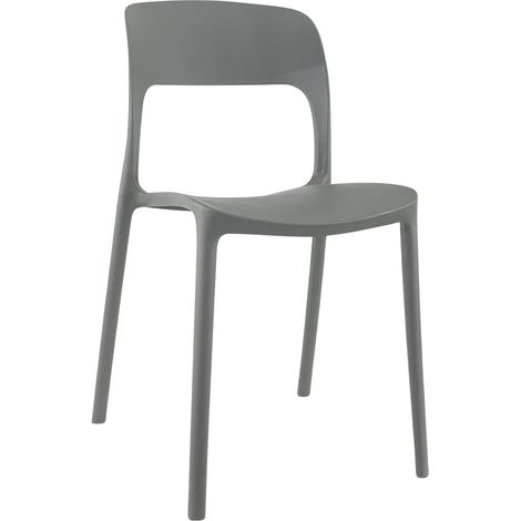 SEDIA MARTE IN POLIPROPILENE Grigio - 1 Sedia (1/3)