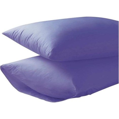 Lot de 4 taies d'oreiller Homeéé 100 % coton 60 x 70 cm (17 cm), violettes (1/3)