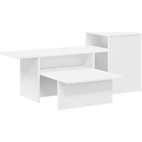 Table console,Table d'appoint,Bout de canapé,Meuble d'entrée Blanc 91,5 x 35 x 38,5 cm Bois d'ingénierie