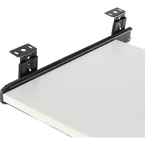 Rails coulissants pour tiroir ou tablette clavier avec roulements à billes et réglage en hauteur (1/3)
