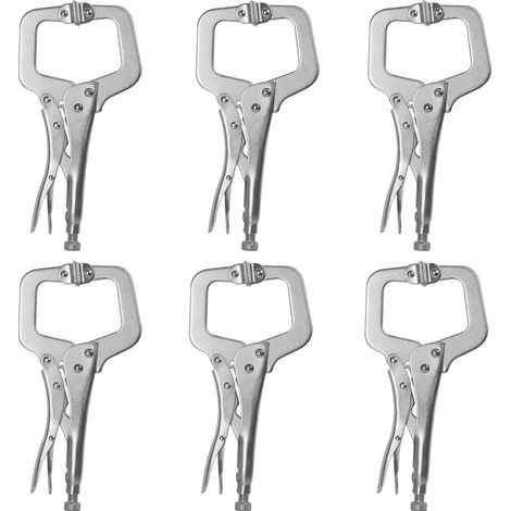 Lot de 6 Serres-Joints en C - Pince Étau de Soudure 27.9cm (1/5)