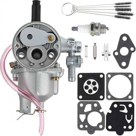 Kit de Reconstruction de carburateur TD33 30 mm pour Kawasaki TD33 TD40 TD43 TD48 CG400 40CC 40-7 débroussailleuse pour 15001-2525, avec Brosse de Nettoyage de Bougie (1/5)